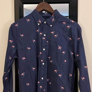 Bonobos Flamingo navy party shirt